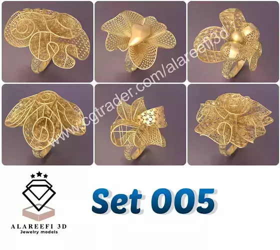 Set of 6 Ultra Vision Rings- set 005