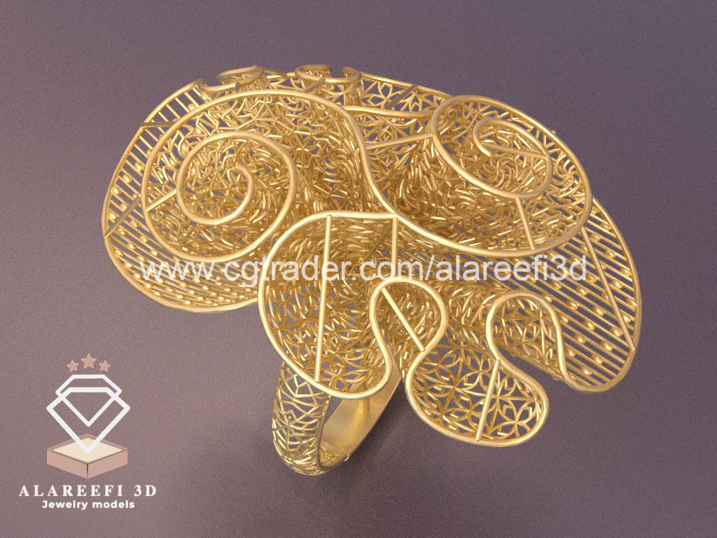 Set of 6 Ultra Vision Rings- set 005 3D print model_5