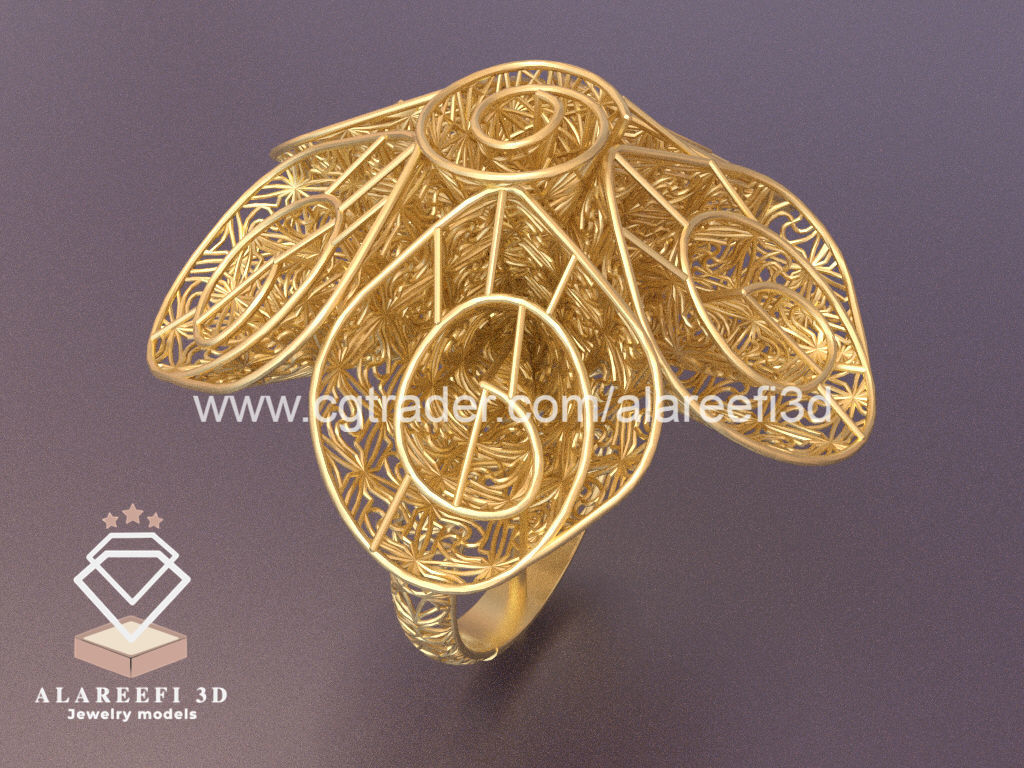 Set of 6 Ultra Vision Rings- set 005 3D print model_3