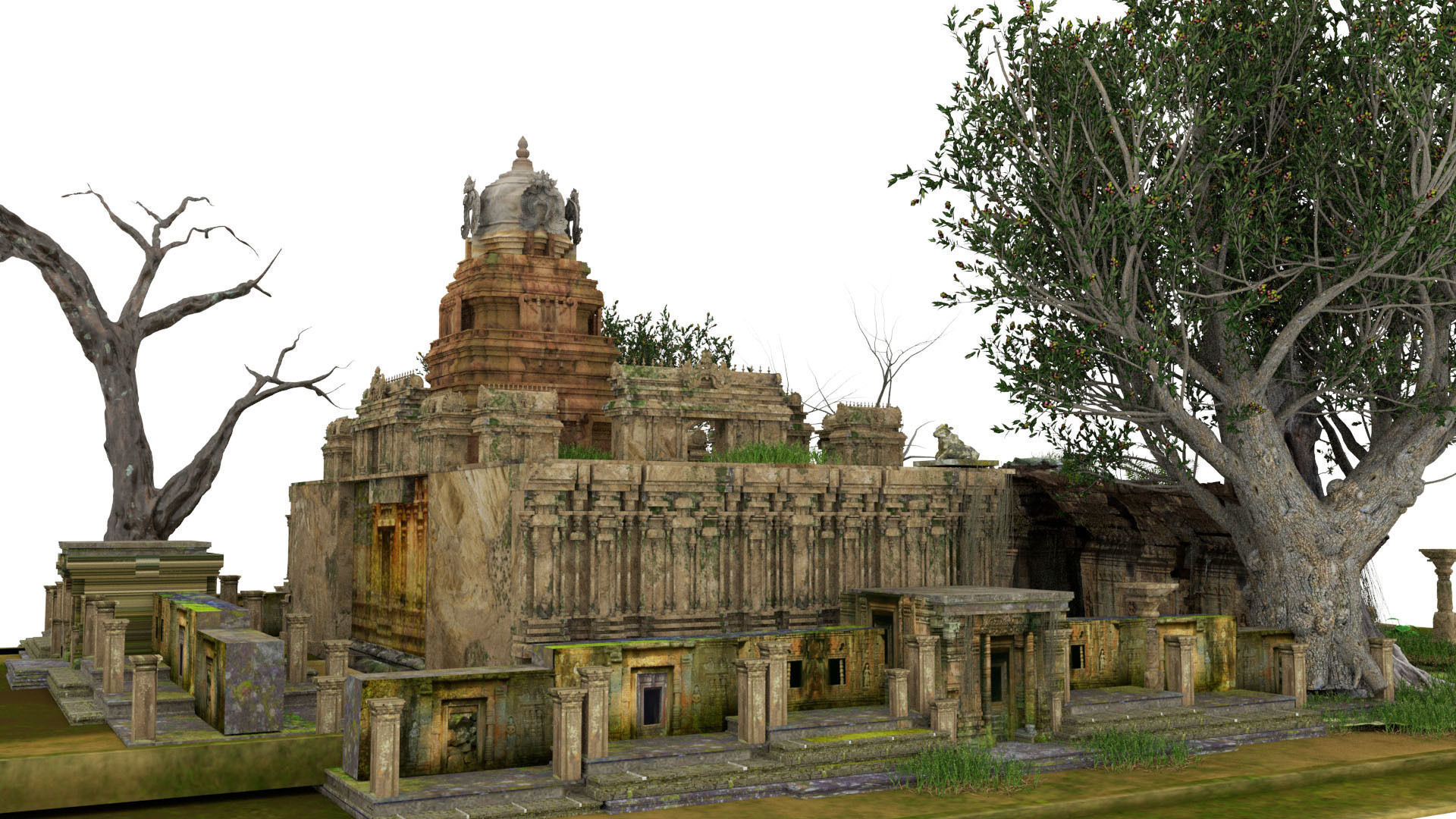 ancient temples 3d model 3D model_4