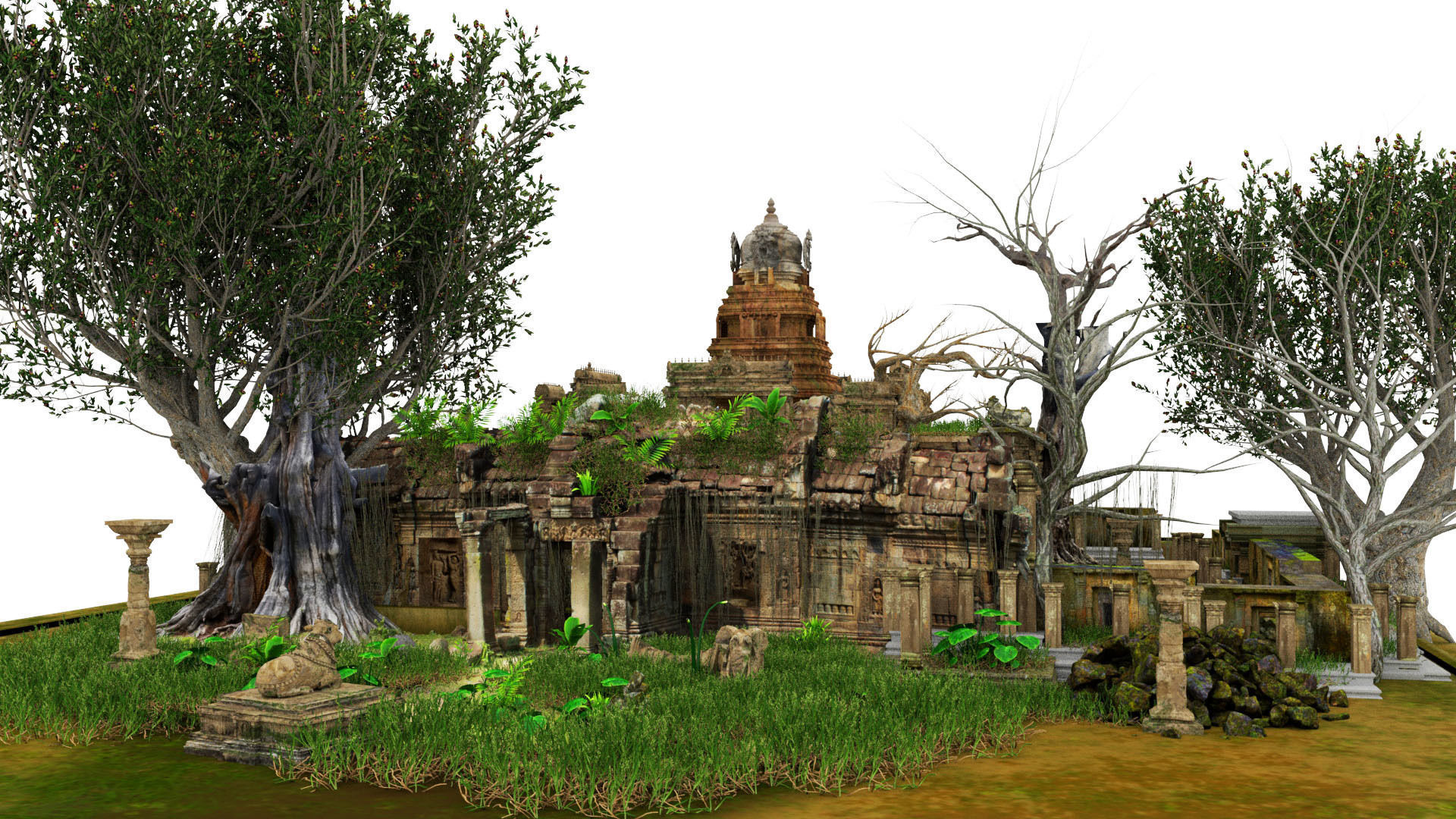 ancient temples 3d model 3D model_6