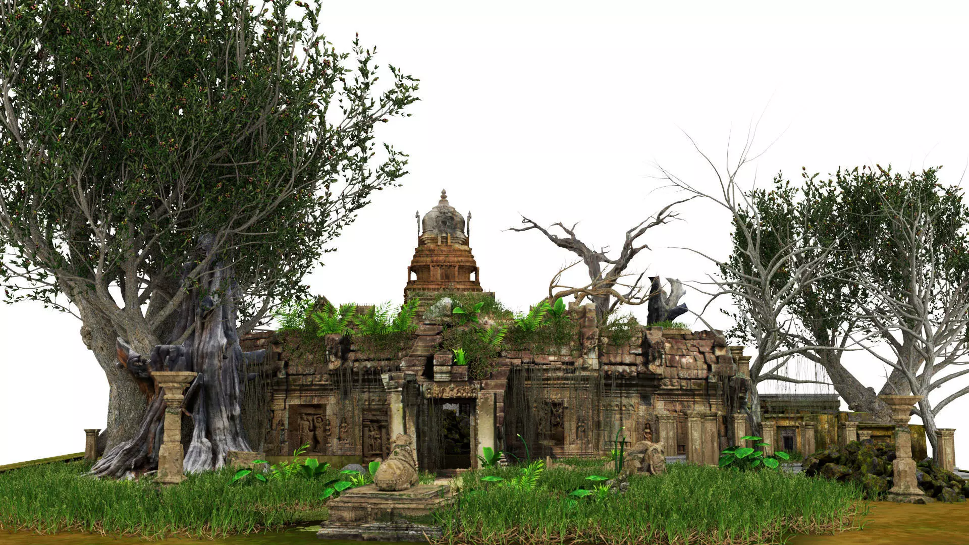 ancient temples 3d model 3D model_0