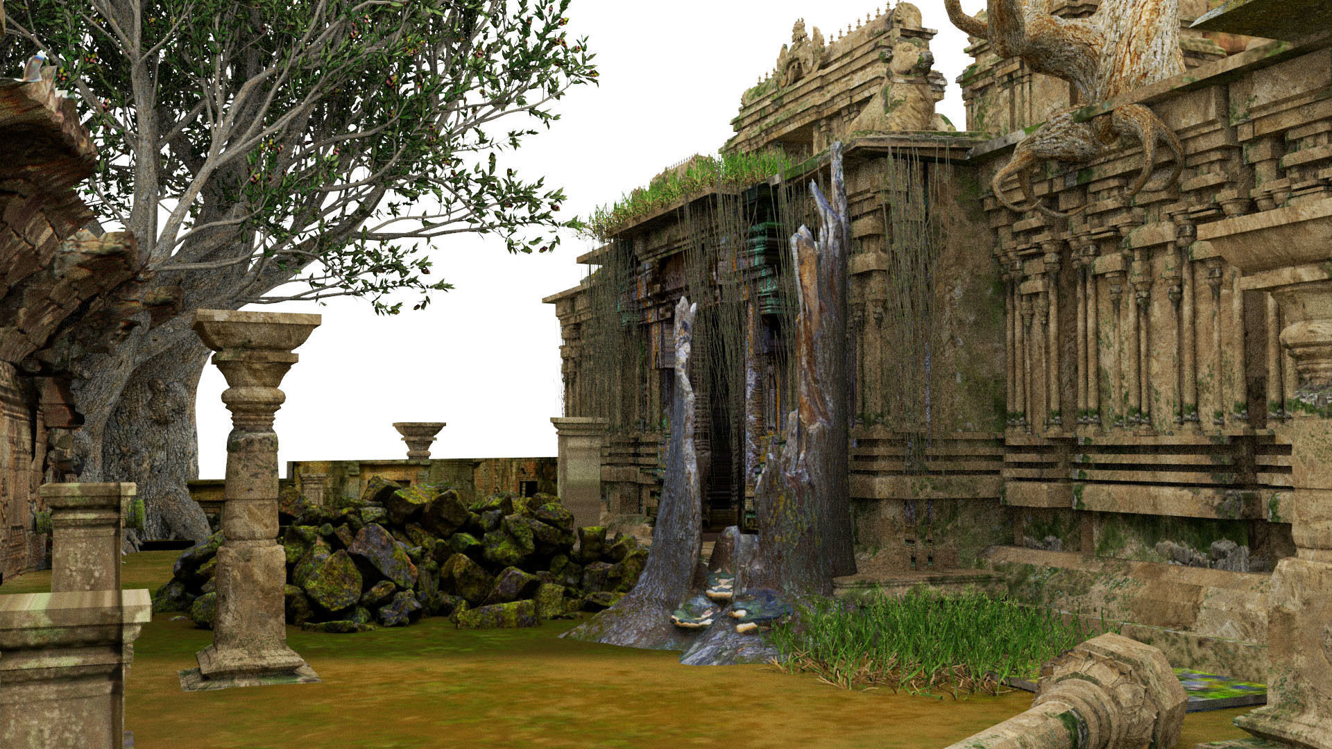ancient temples 3d model 3D model_3
