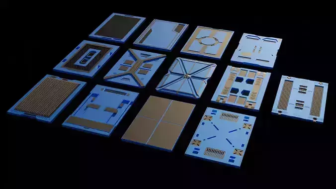 SciFi Panels Kitbash LowPoly