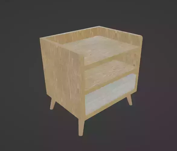 modern wooden nightstand