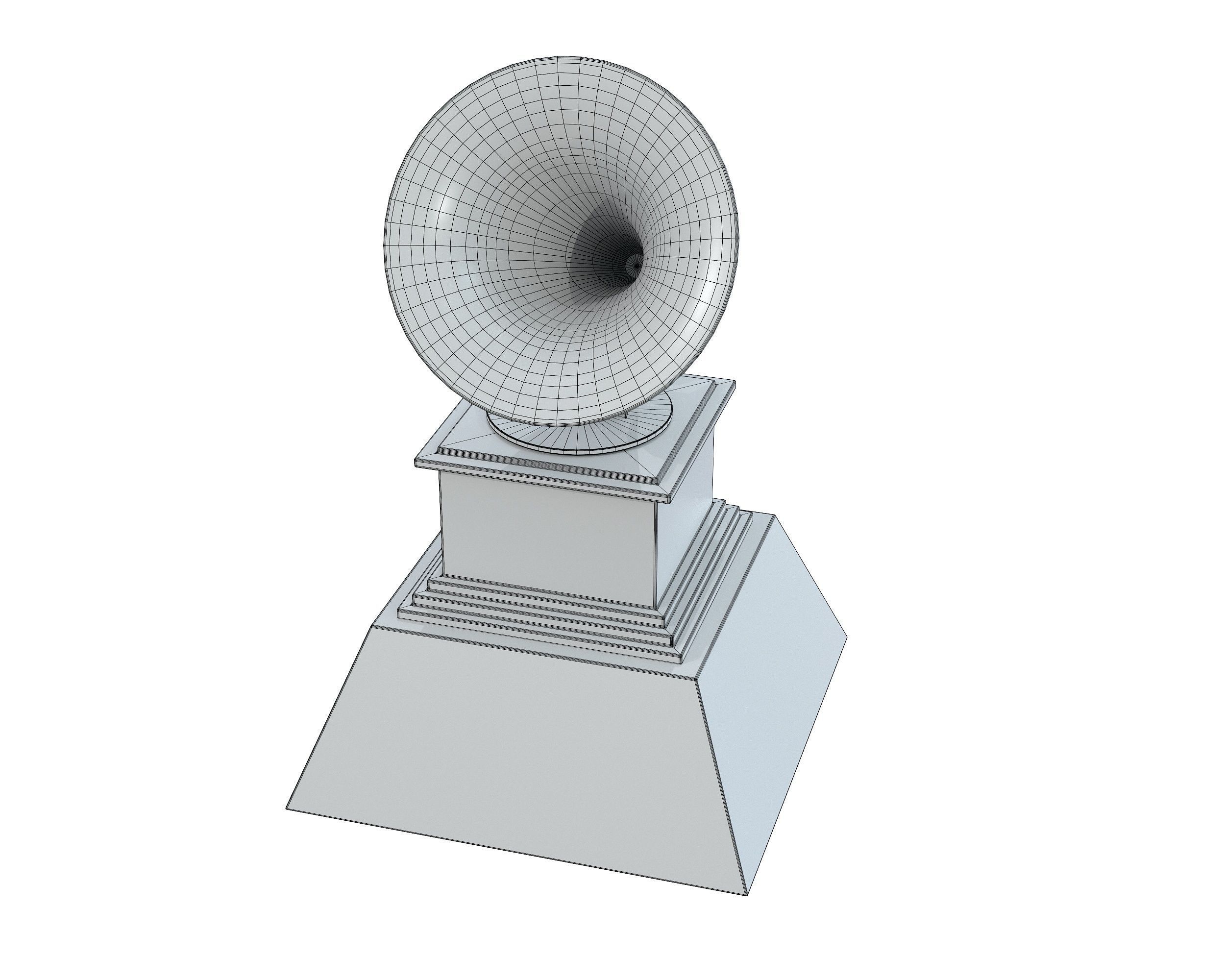 Grammy Awards trophy Low-poly 3D model_9