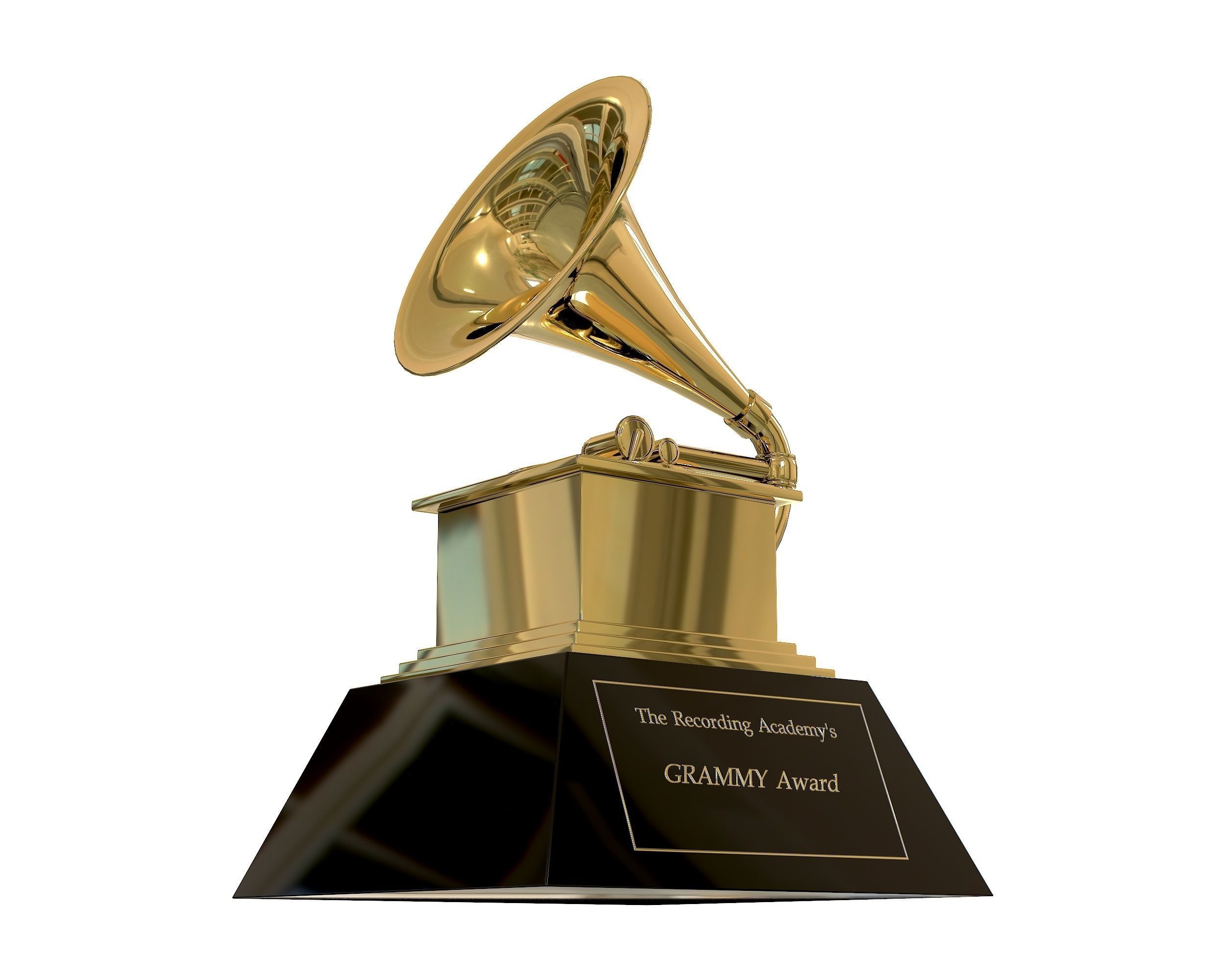 Grammy Awards trophy Low-poly 3D model_6