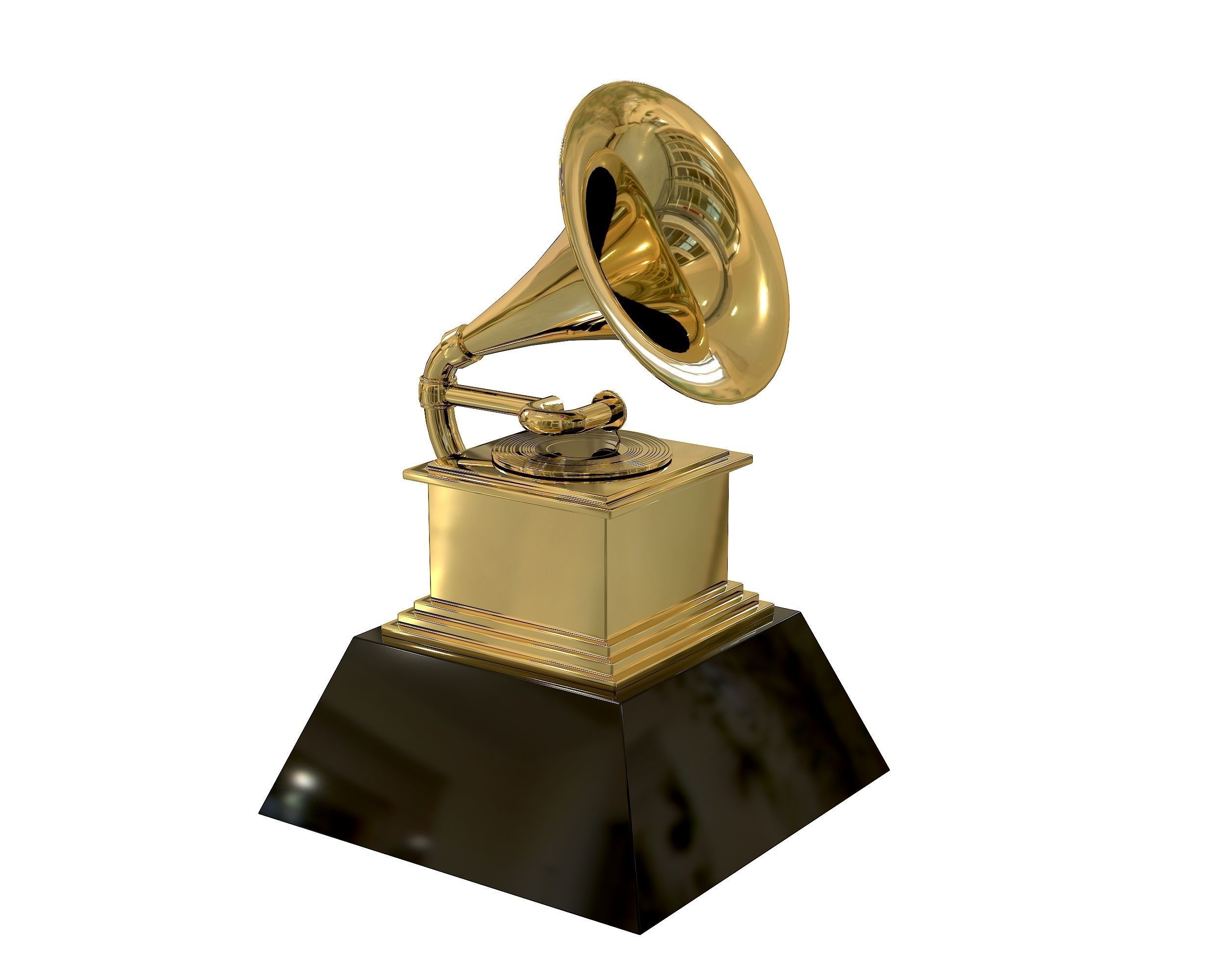 Grammy Awards trophy Low-poly 3D model_4