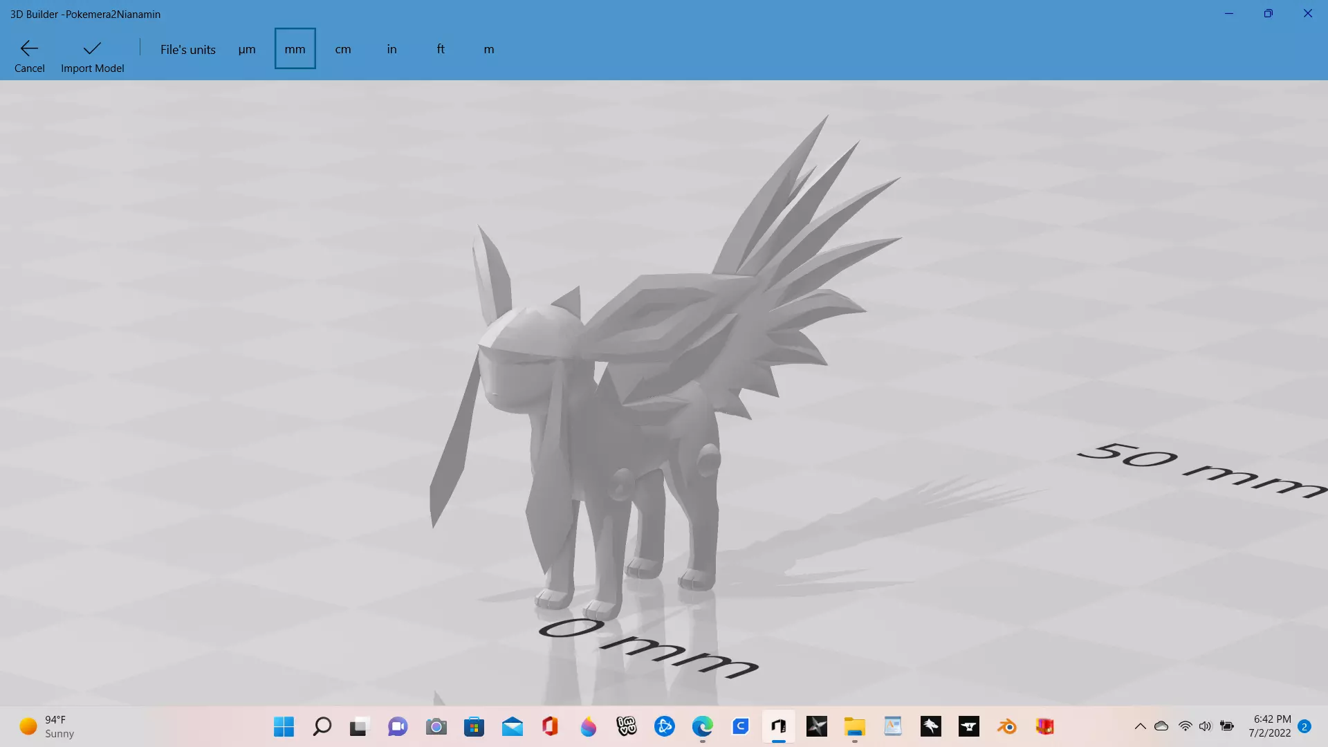 Nianamin horse on computer screen 3D print model_0