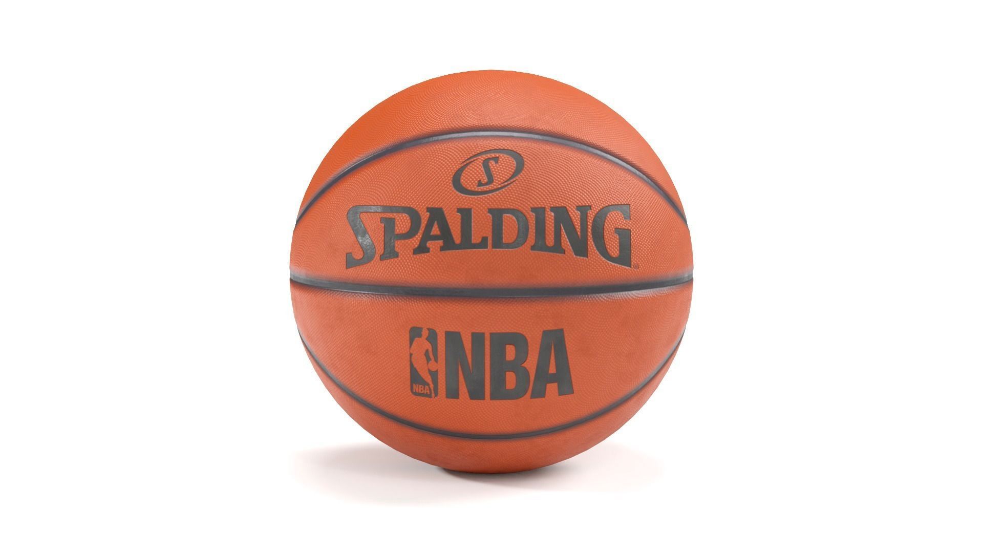 Basketball ball Low-poly 3D model_2
