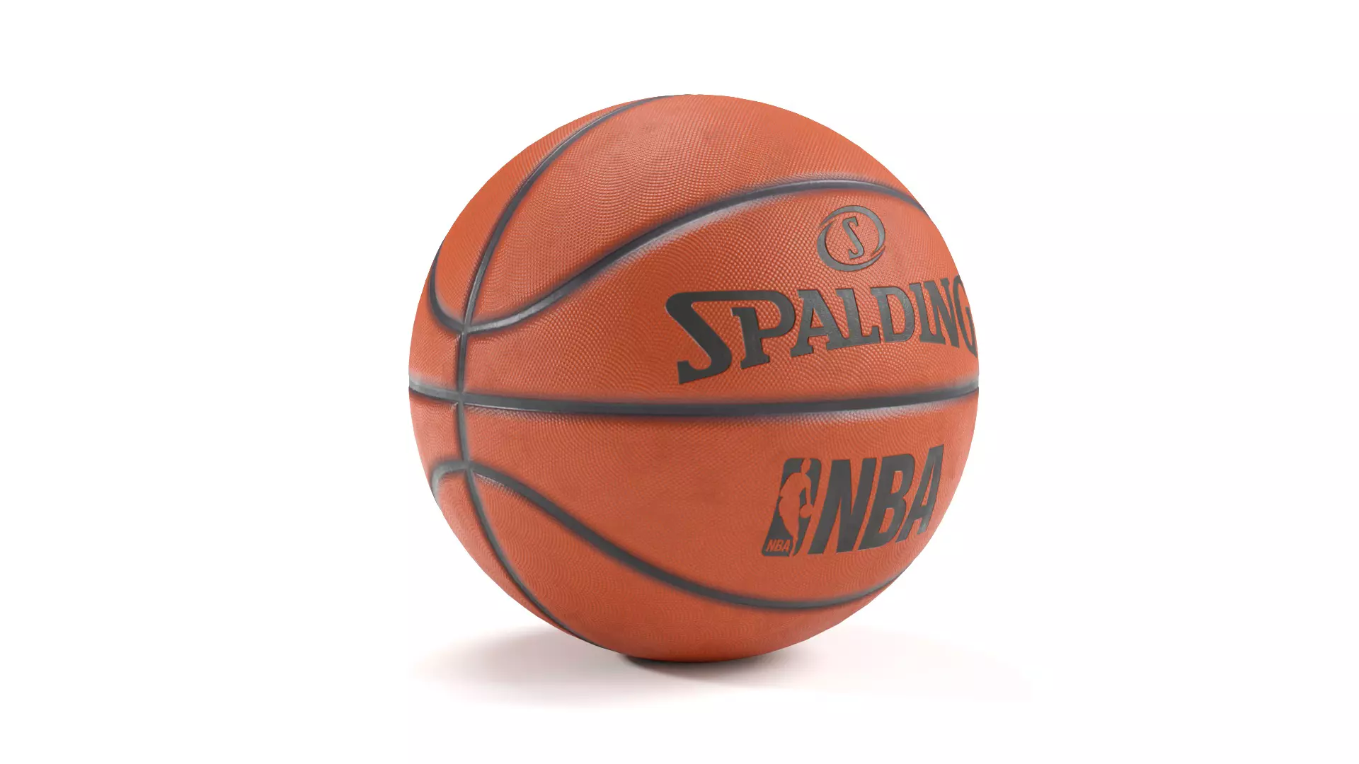 Basketball ball Low-poly 3D model_0