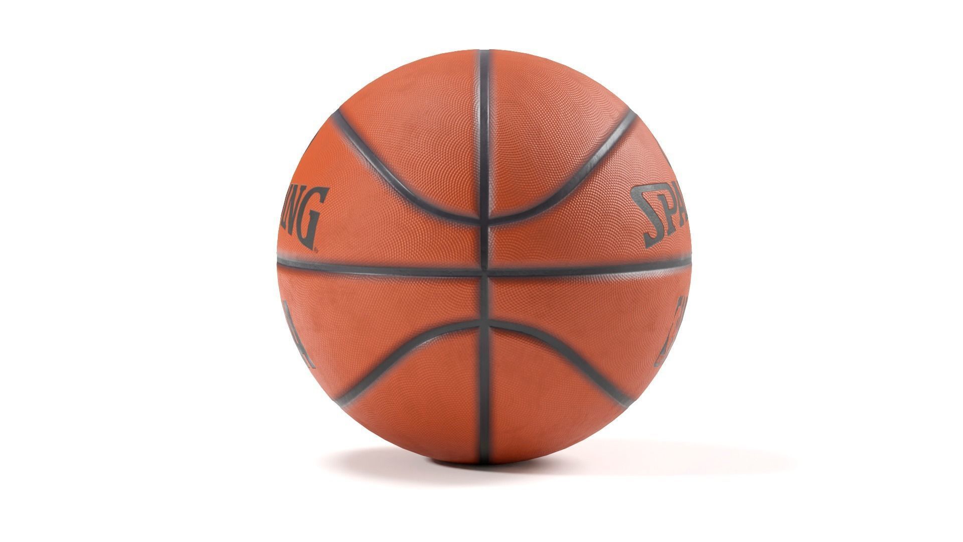 Basketball ball Low-poly 3D model_3