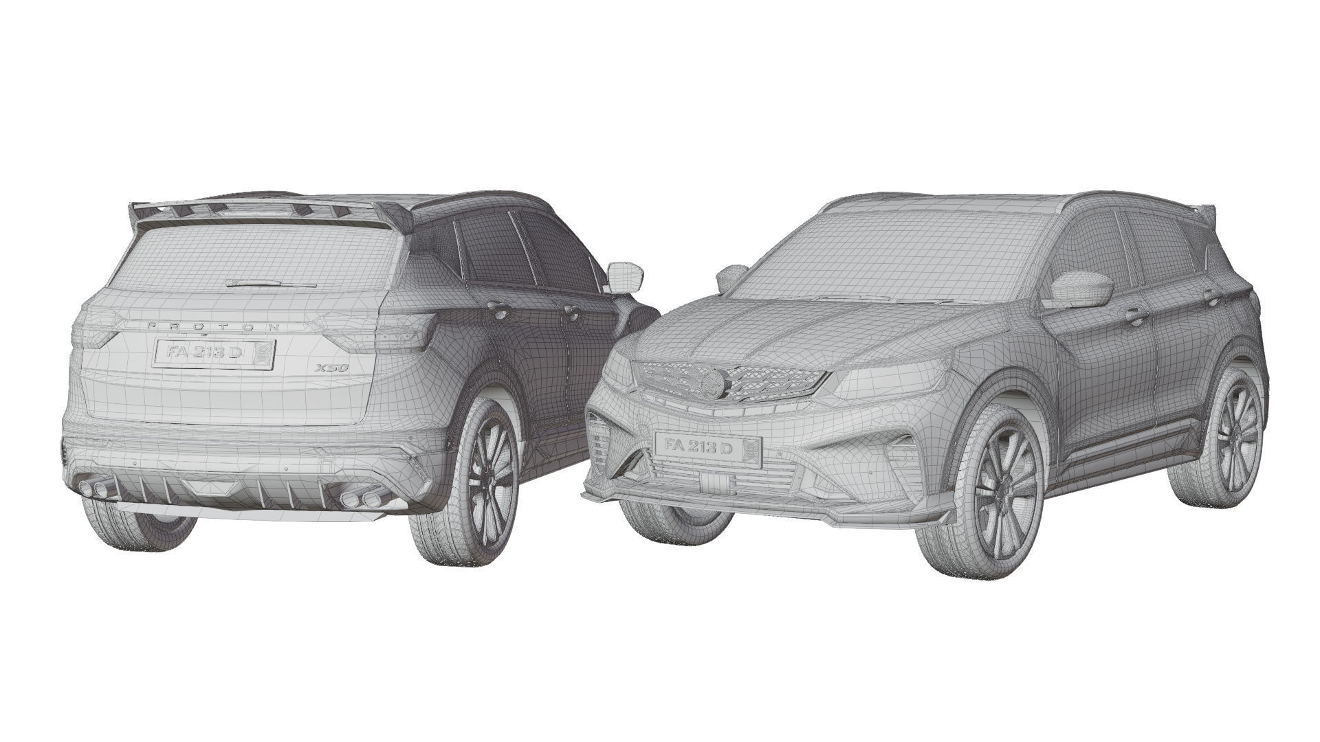 Proton X50 3D model_9