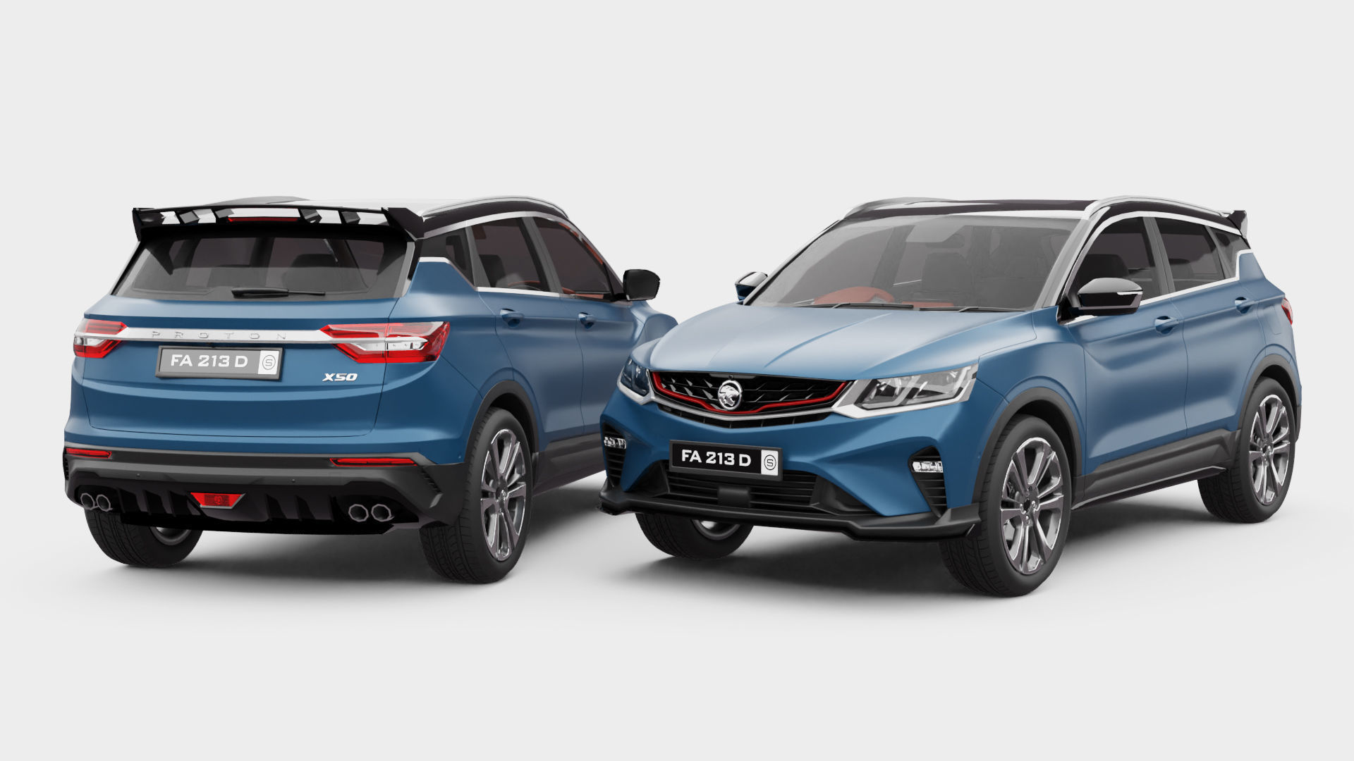 Proton X50 3D model_1