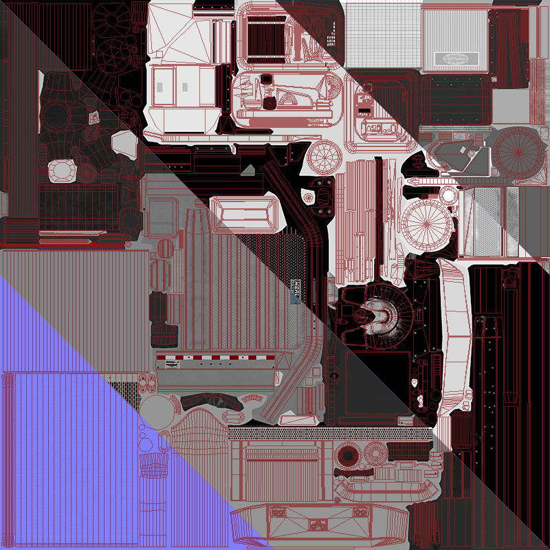 Peterbilt 379 custom cab truck Low-poly 3D model_43