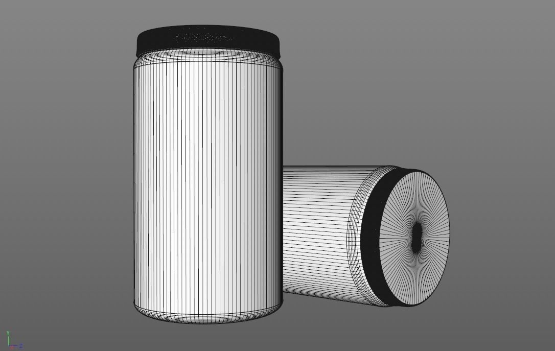 Jar Whey 3D model_2