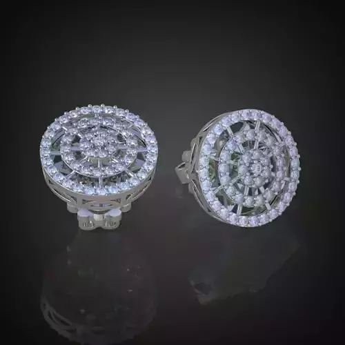 Earring 3D model 3D printable model 0013-10