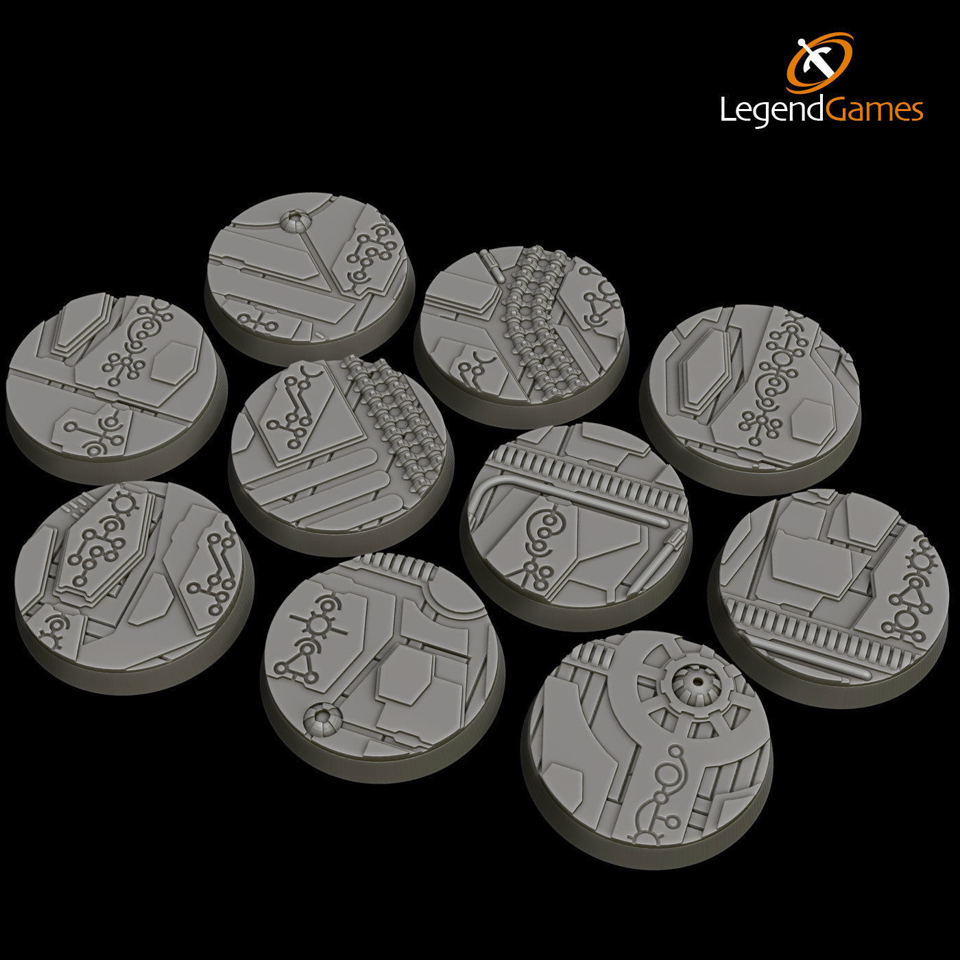 LegendGames 32mm Round Base Collection 3D print model_10