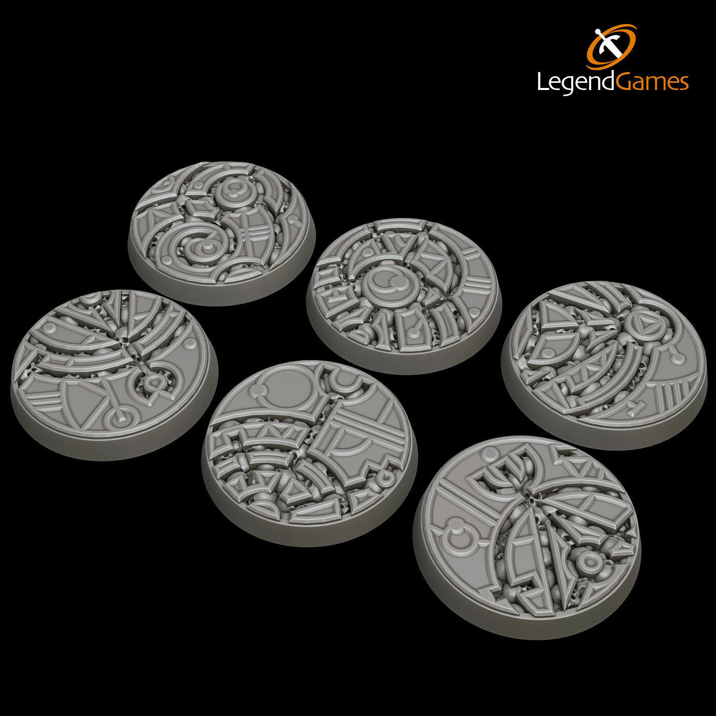 LegendGames 32mm Round Base Collection 3D print model_18