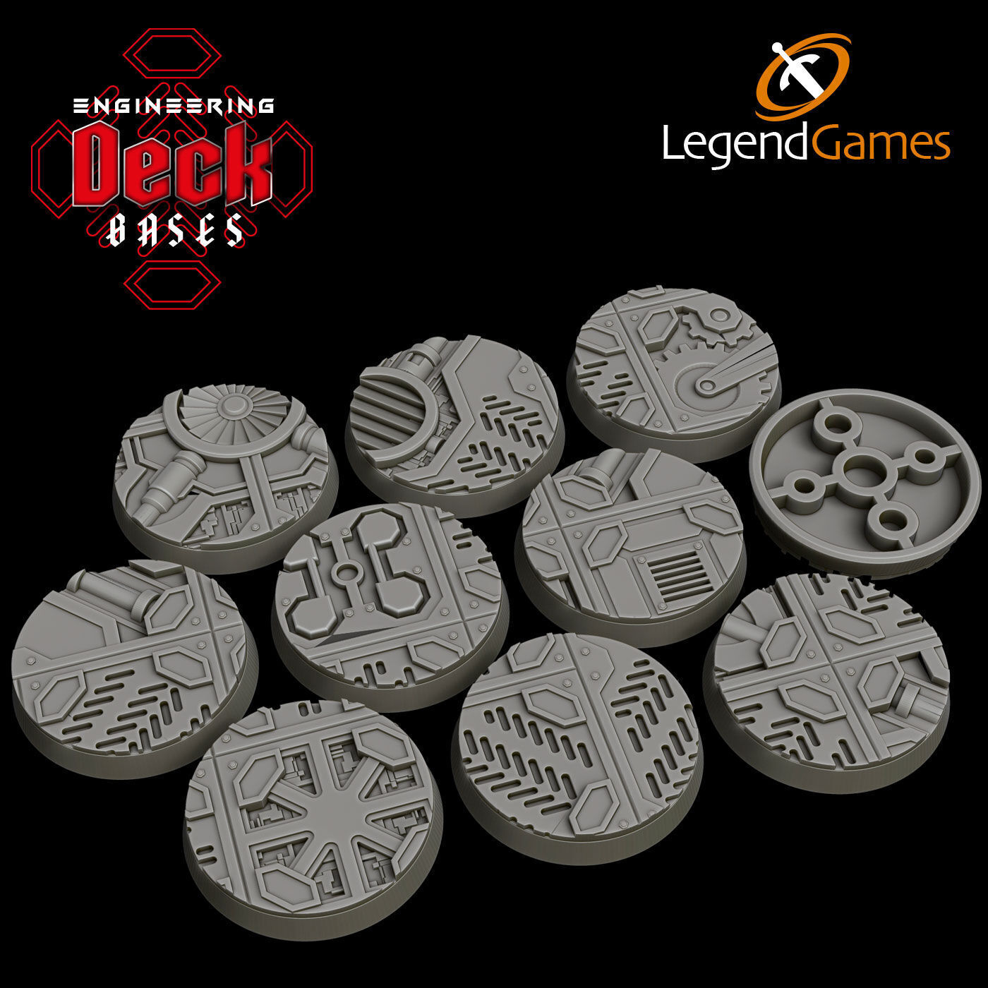 LegendGames 32mm Round Base Collection 3D print model_20