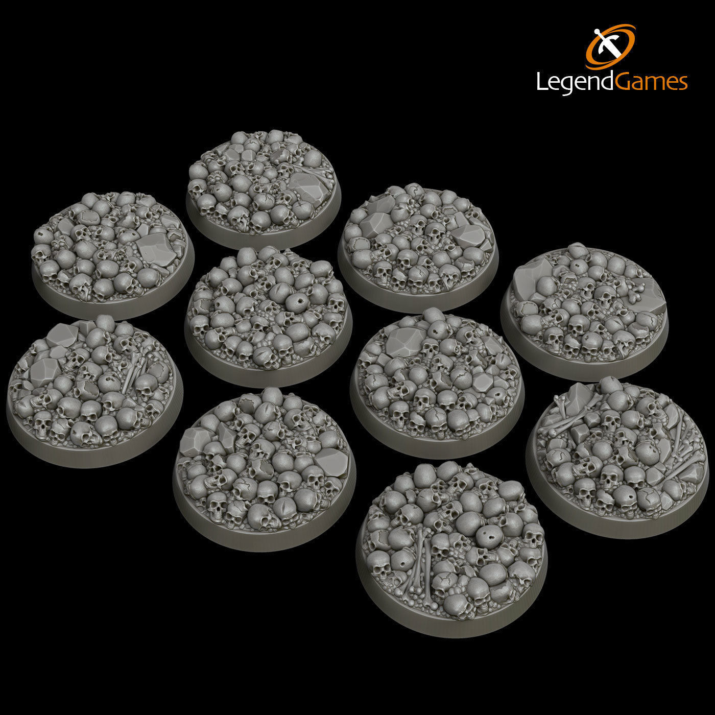 LegendGames 32mm Round Base Collection 3D print model_8