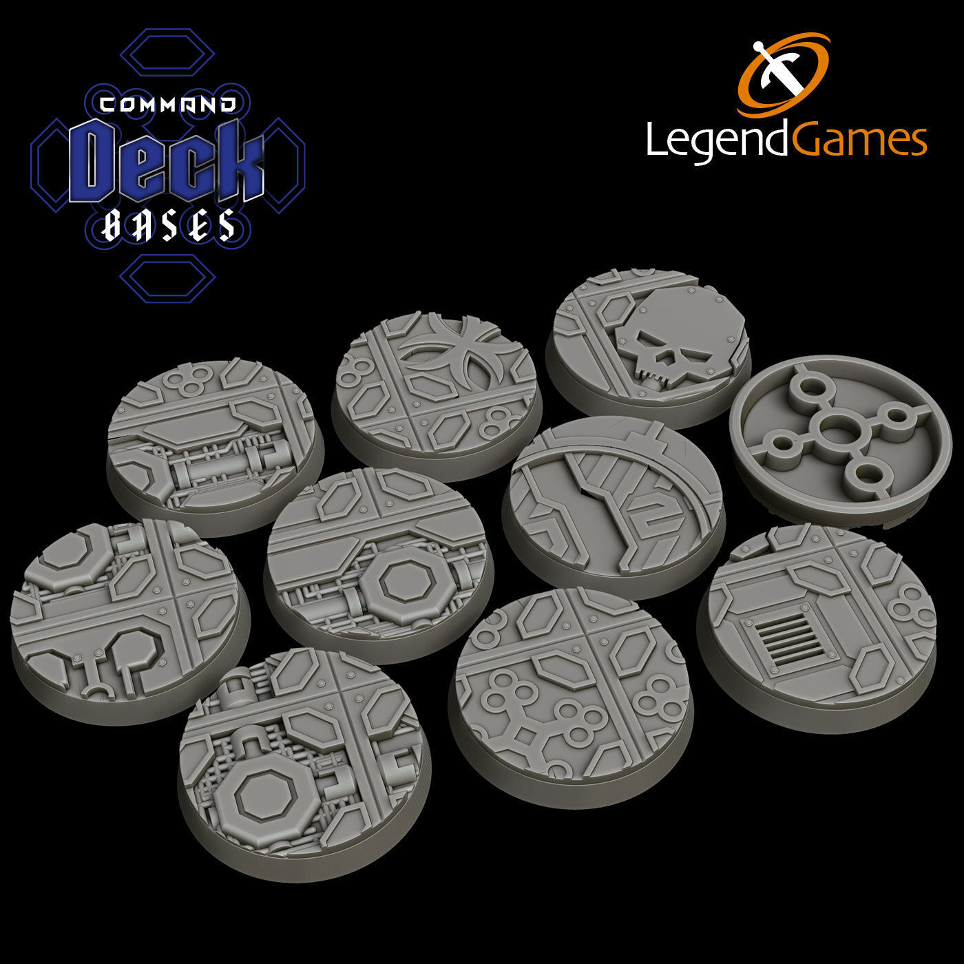 LegendGames 32mm Round Base Collection 3D print model_19