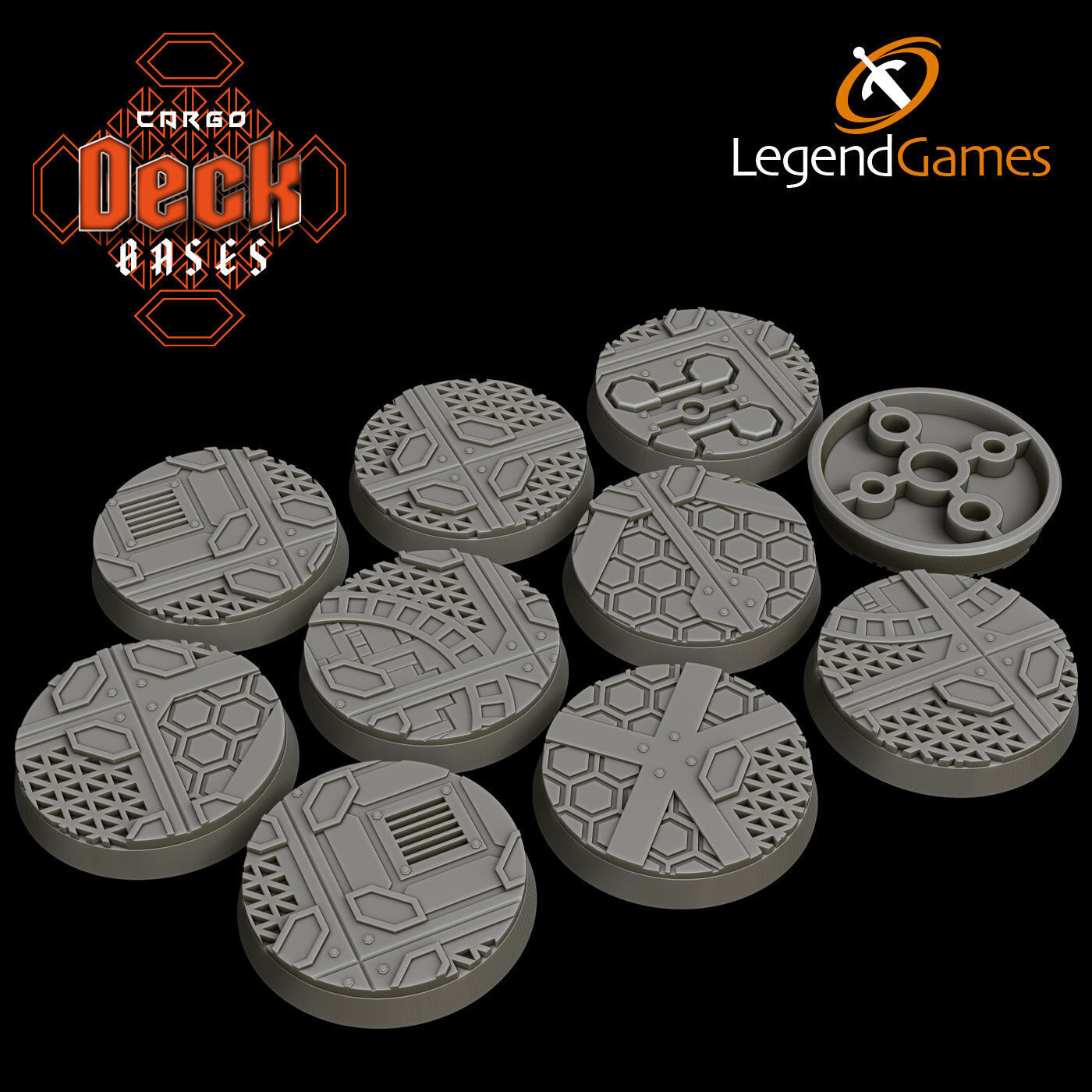 LegendGames 32mm Round Base Collection 3D print model_13