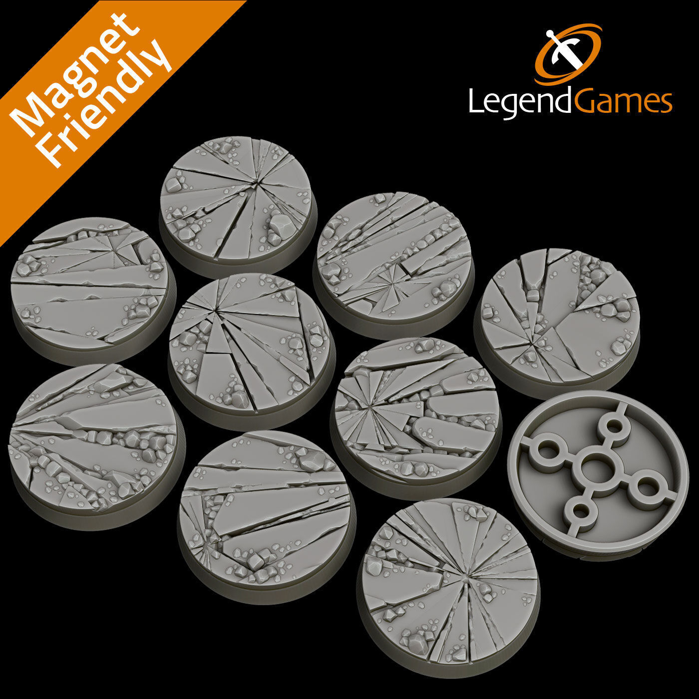 LegendGames 32mm Round Base Collection 3D print model_14