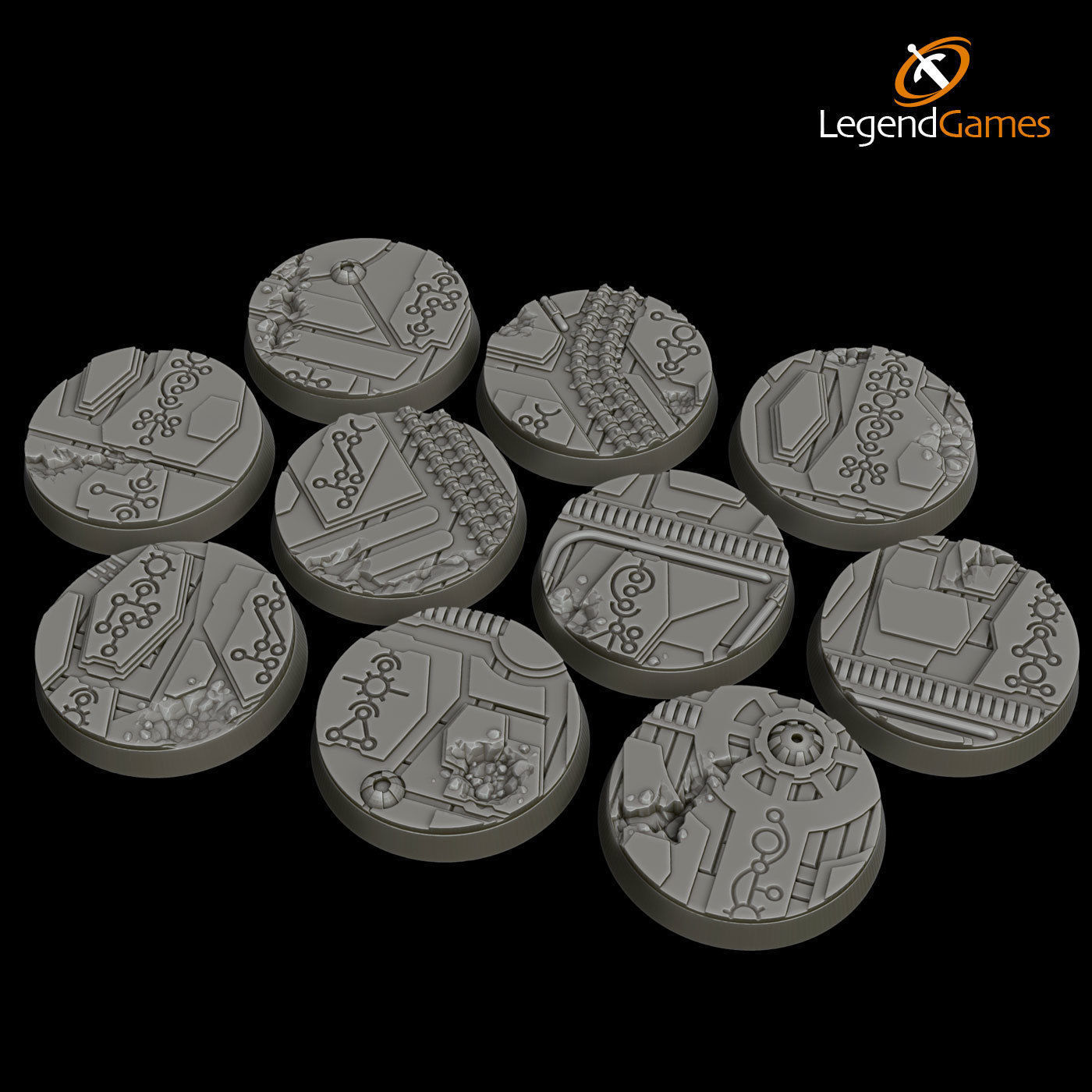 LegendGames 32mm Round Base Collection 3D print model_7