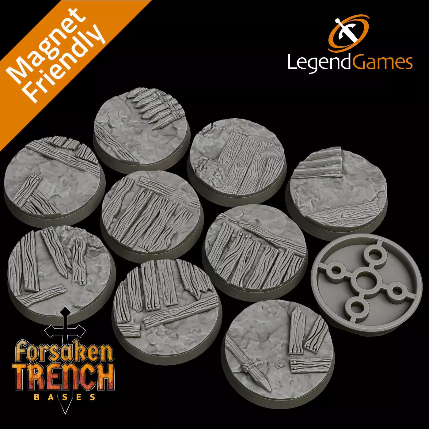LegendGames 32mm Round Base Collection 3D print model_22