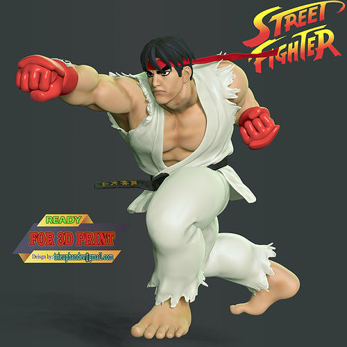 Ryu - Street Fighter 3D print model