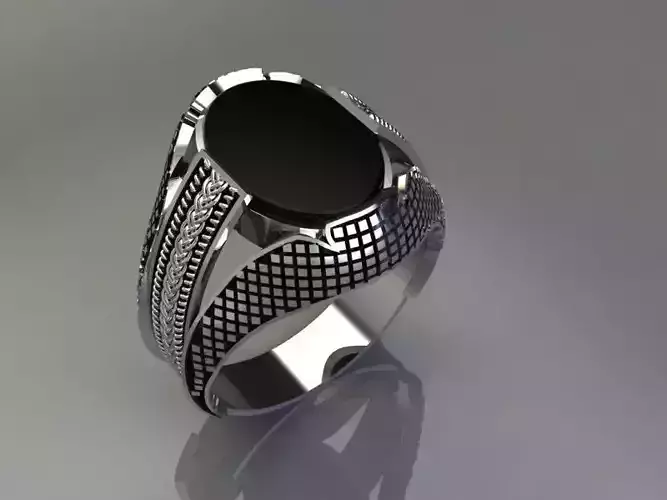 Gents ring 01 3D model