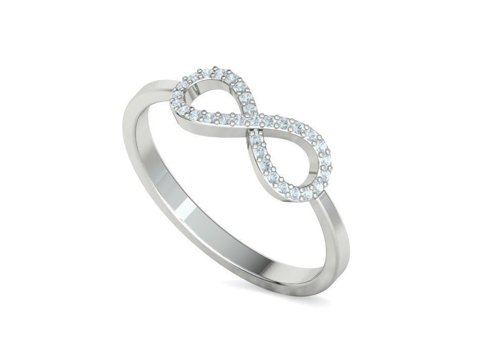 Infinity Jewelry Set Necklace and Ring 3dmodels 3D Model Collection_29