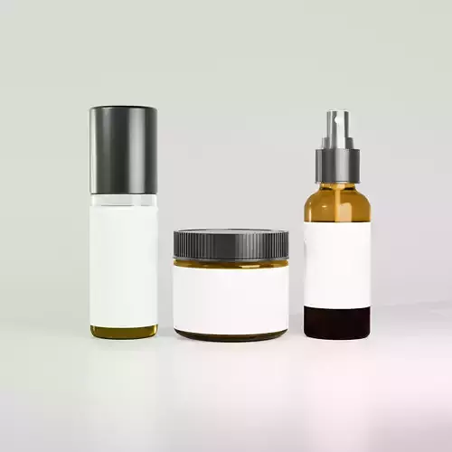 Cosmetic Products and Bottle Packagings 3D model