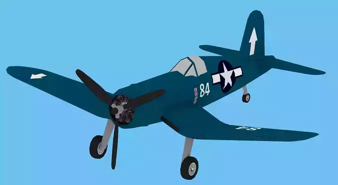 F4U CORSAIR Low Poly