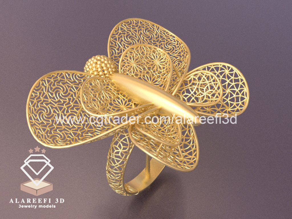 Set of 6 Ultra Vision Rings- set 007 3D print model_5