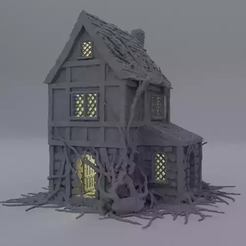 Corrupted Farmhouse Tabletop Terrain 28 mm