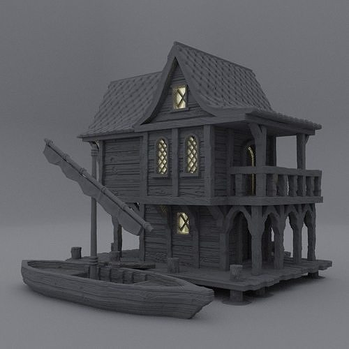 Fisher Sea Lodge Tabletop Terrain 28 mm 3D print model