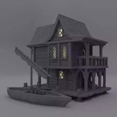 Fisher Sea Lodge Tabletop Terrain 28 mm 3D print model