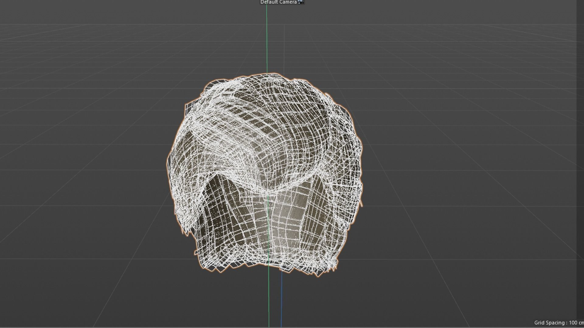 Real Time Hair Low-poly 3D model_7