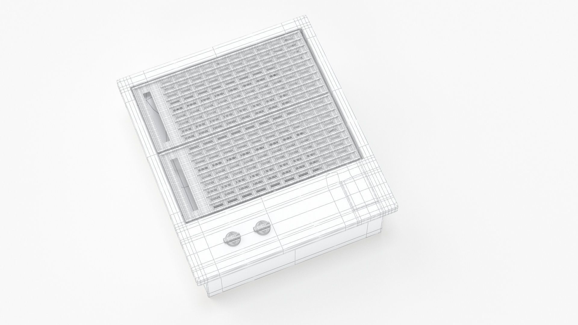 Artusi Built-In Barbecue ABBQM3 Cookstop 3D model_7