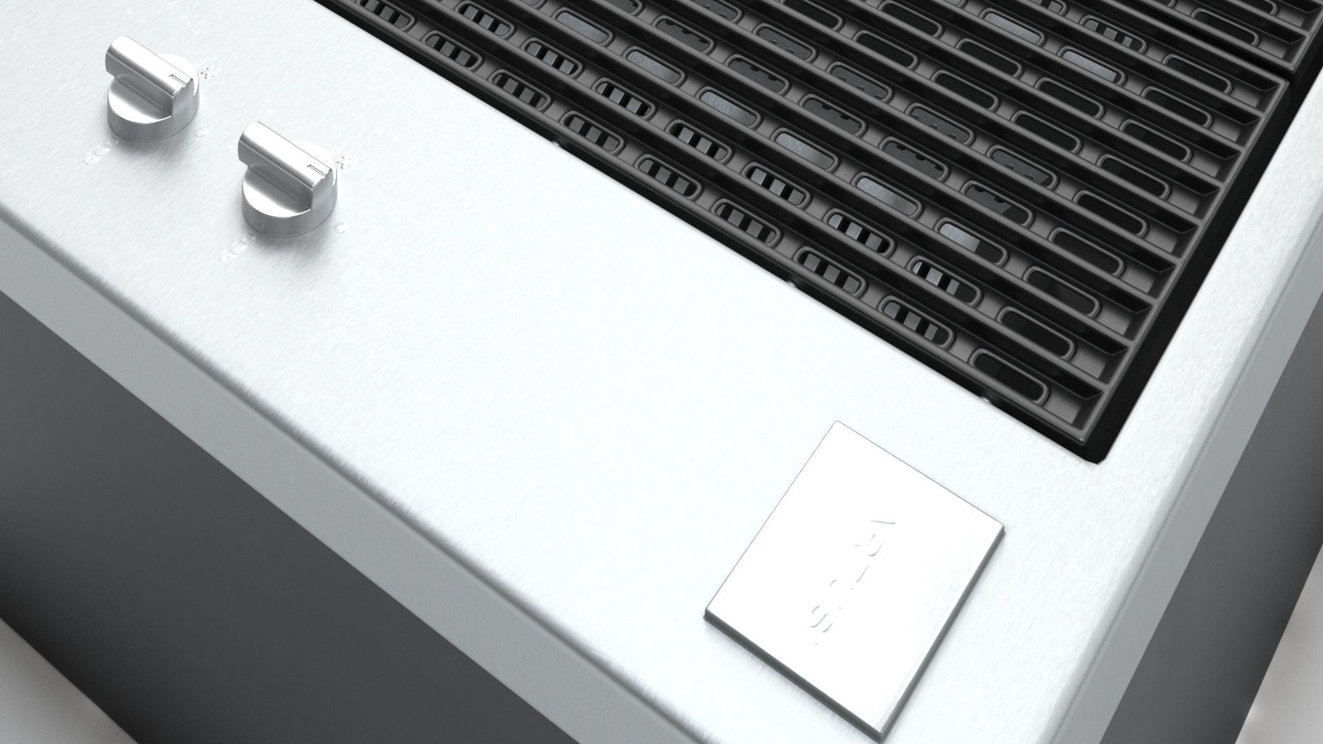 Artusi Built-In Barbecue ABBQM3 Cookstop 3D model_1