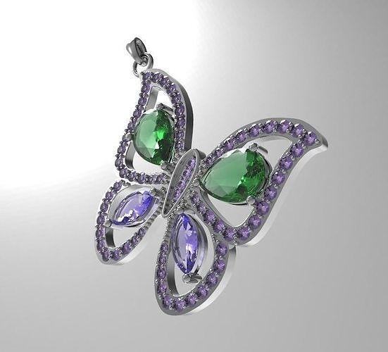 Butterfly pendant  3D print model
