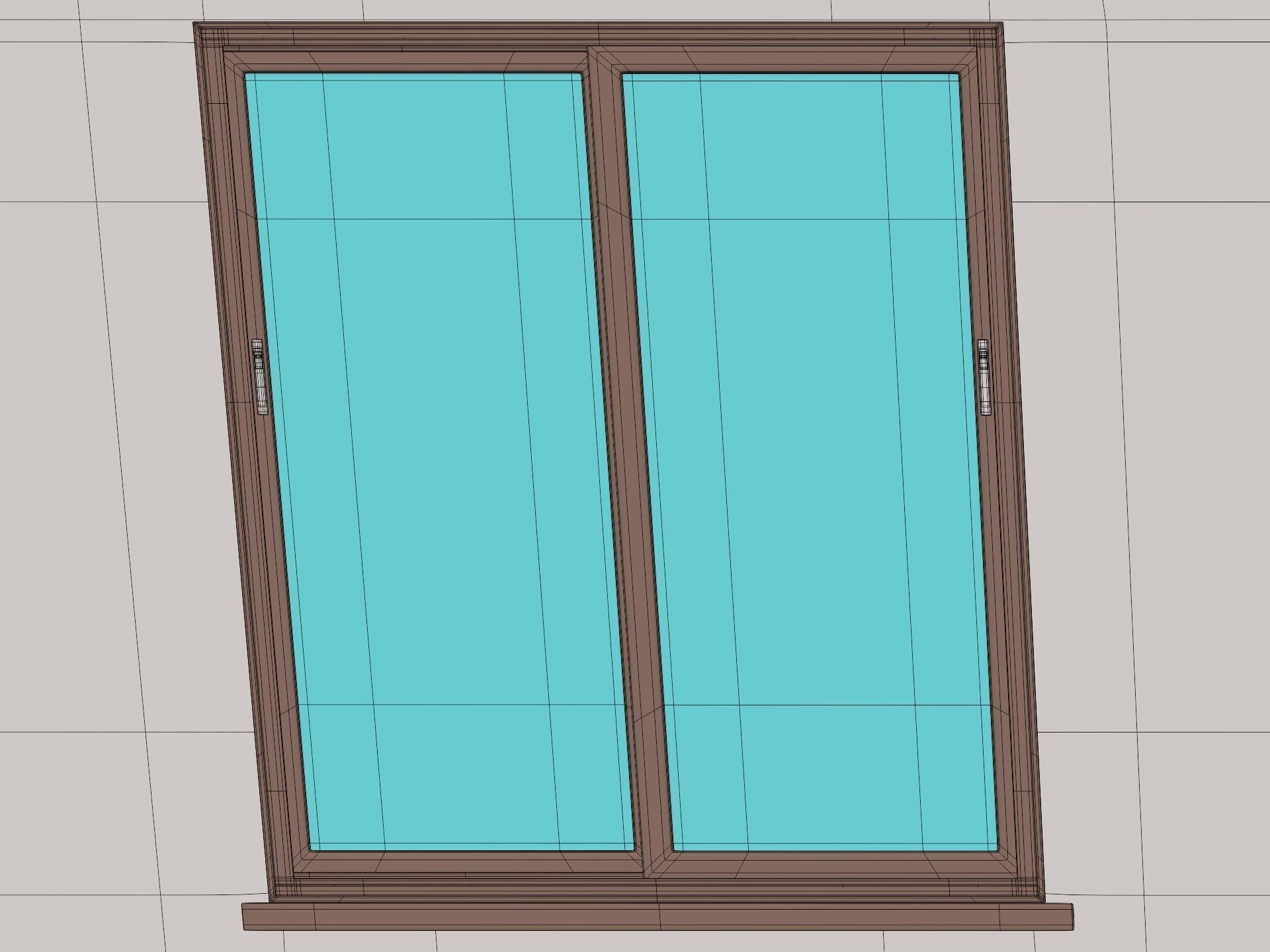 Cartoon House - Sun - Clouds - Tree - Garden Low-poly 3D model_21