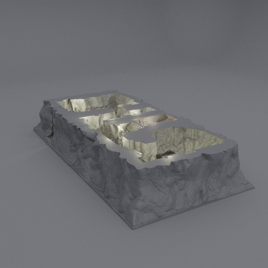 Small Bandit Hideout Tabletop Terrain 28 MM 3D print model_9