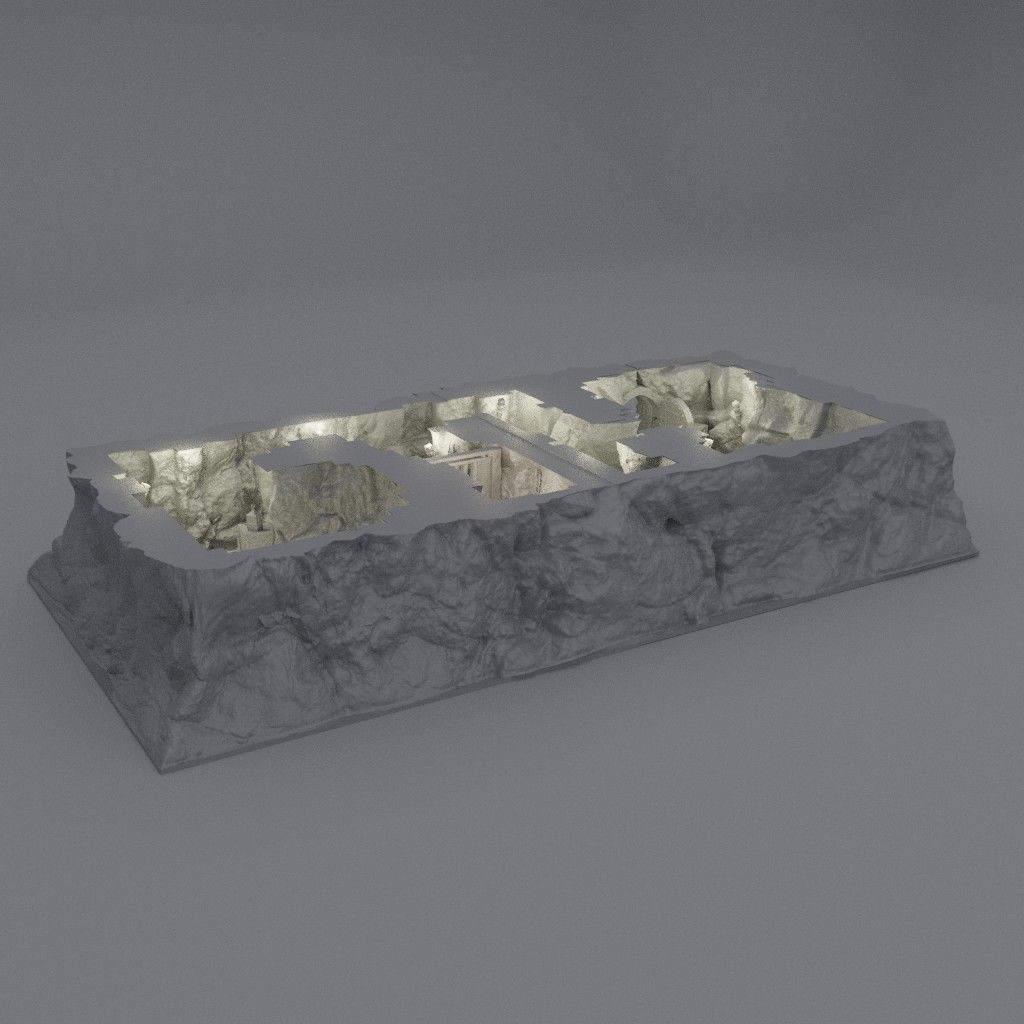 Small Bandit Hideout Tabletop Terrain 28 MM 3D print model_8