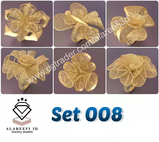 Set of 6 Ultra Vision Rings -  set 008 