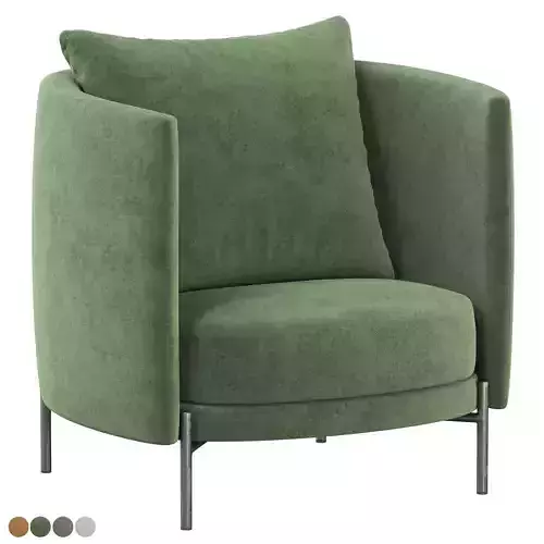 Fauteuil stonewashed linnen Arcus design E Gallina