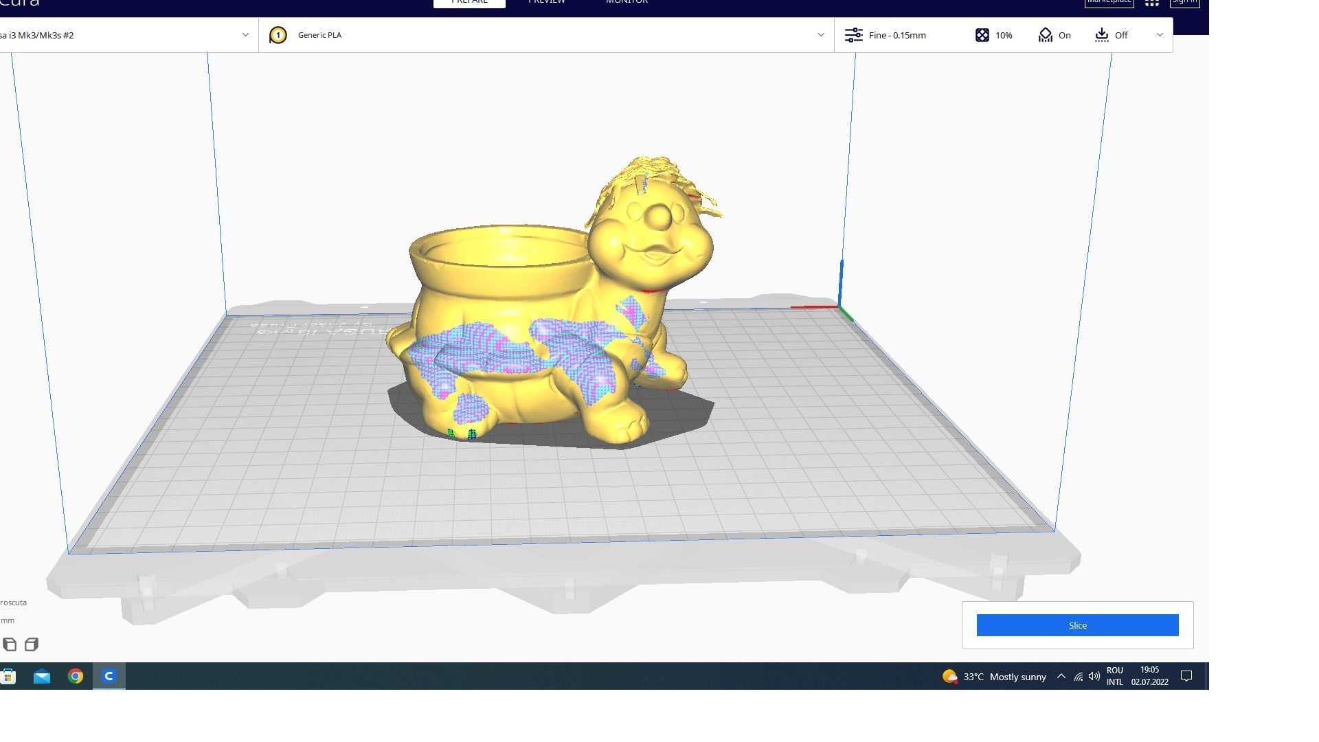 Frog toy decoration 3D print model_1