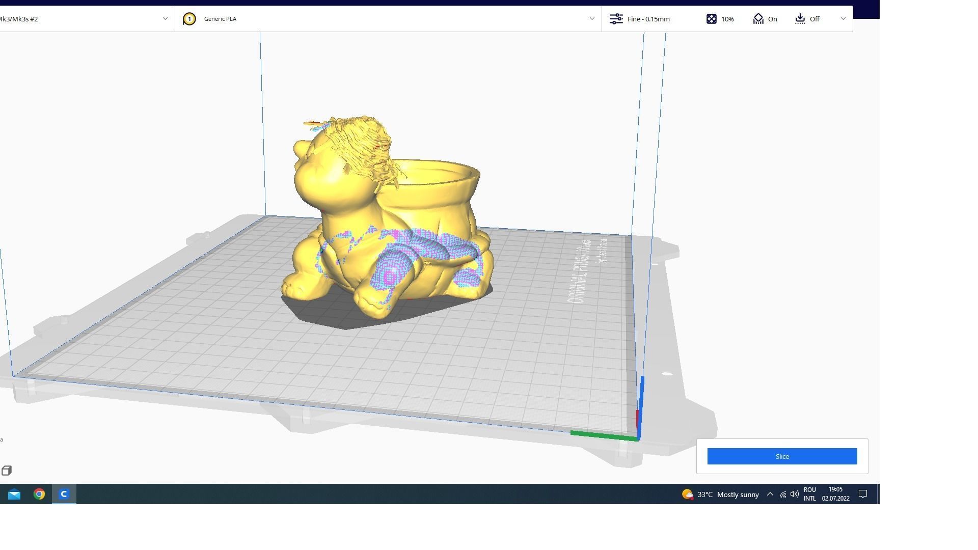 Frog toy decoration 3D print model_4